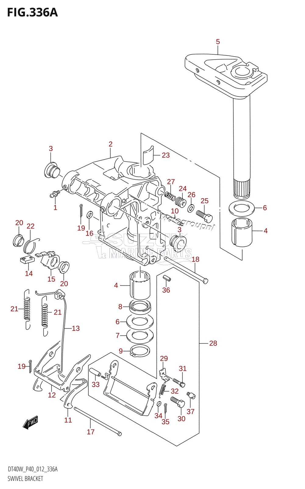 SWIVEL BRACKET (DT40W:P40)