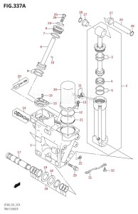 DF300Z From 30001Z-880001 (E03)  2008 drawing TRIM CYLINDER