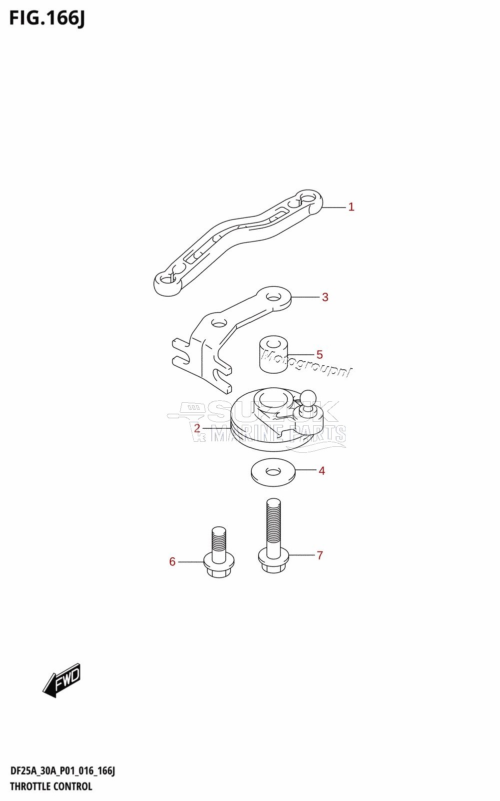 THROTTLE CONTROL (DF30AQ:P01)