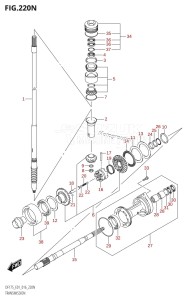 DF175TG From 17502F-610001 (E01 E40)  2016 drawing TRANSMISSION (DF175Z:E01)