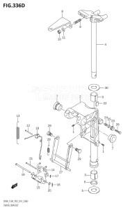 00801F-410001 (2014) 8hp P03-U.S.A (DF8A) DF8A drawing SWIVEL BRACKET (DF9.9AR:P03)