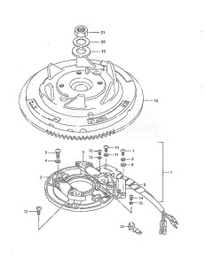 Outboard DT 40 drawing Magneto