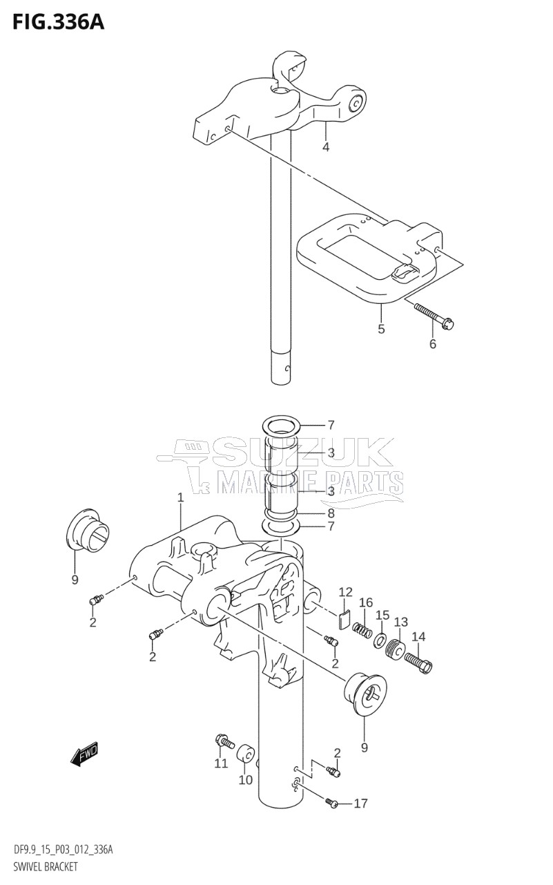 SWIVEL BRACKET (DF9.9T:P03)