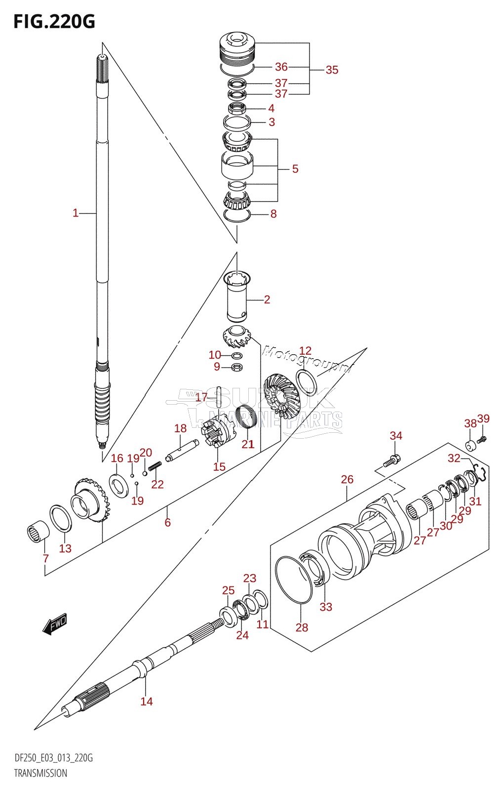 TRANSMISSION (DF250ST:E03)