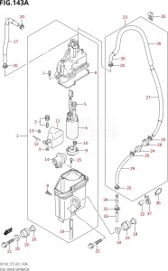 15002F-010001 (2010) 150hp E01 E40-Gen. Export 1 - Costa Rica (DF150TK10  DF150WTK10) DF150 drawing FUEL VAPOR SEPARATOR