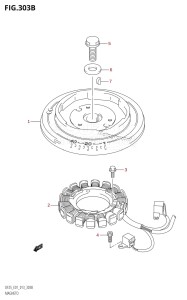DF25 From 02503F-310001 (E01)  2013 drawing MAGNETO (DF25R:E01)