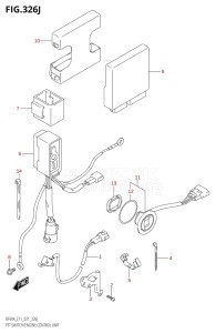 05003F-340001 (2023) 50hp E01-Gen. Export 1 (DF50AT  DF50ATH) DF50A drawing PTT SWITCH / ENGINE CONTROL UNIT (SEE NOTE)