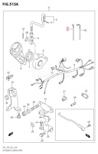 DF15 From 01503F-210001 (P01)  2012 drawing OPT:REMOTE CONTROL PARTS (DF15:P01)