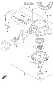 Outboard DF 9.9A drawing Recoil Starter