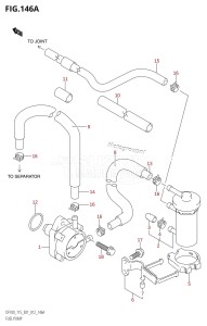 DF100 From 10002F-210001 (E01 E40)  2012 drawing FUEL PUMP (DF100T:E01)