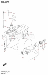 DF80A From 08002F-810001 (E03)  2018 drawing GEAR CASE (DF70A,DF90A)