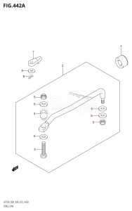 DF90A From 09003F-010001 (E03)  2010 drawing DRAG LINK