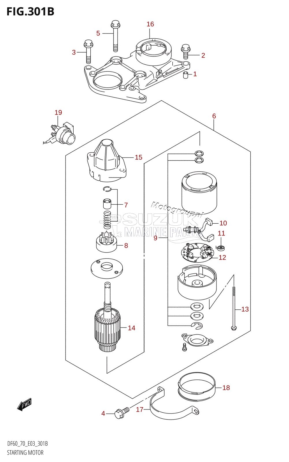 STARTING MOTOR (K1,K2,K3,K4,K5,K6,K7,K8,K9)