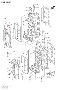 DF225T From 22503F-610001 (E01 E40)  2016 drawing CYLINDER HEAD (DF250T:E40)