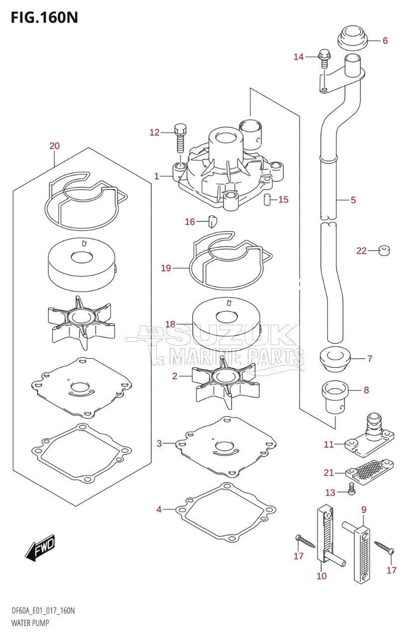 WATER PUMP (DF50AVT:E01)