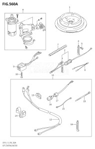 00992F-421001 (2004) 9.9hp P03-U.S.A (DF9.9RK4) DF9.9 drawing OPT:STARTING MOTOR (K4)