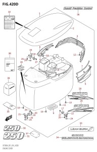 DF300A From 30002P-610001 (E01 E40)  2016 drawing ENGINE COVER (DF250A:E40)