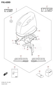 DF150A From 15003F-910001 (E01 E40)  2019 drawing ENGINE COVER (DF175AT,DF175AZ)