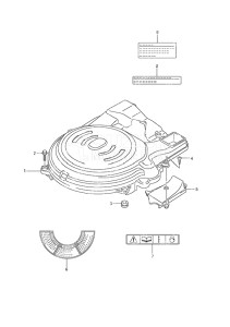 Outboard DF 70A drawing Ring Gear Cover