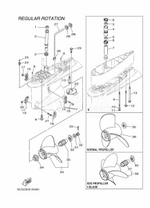 F300BETU drawing PROPELLER-HOUSING-AND-TRANSMISSION-2