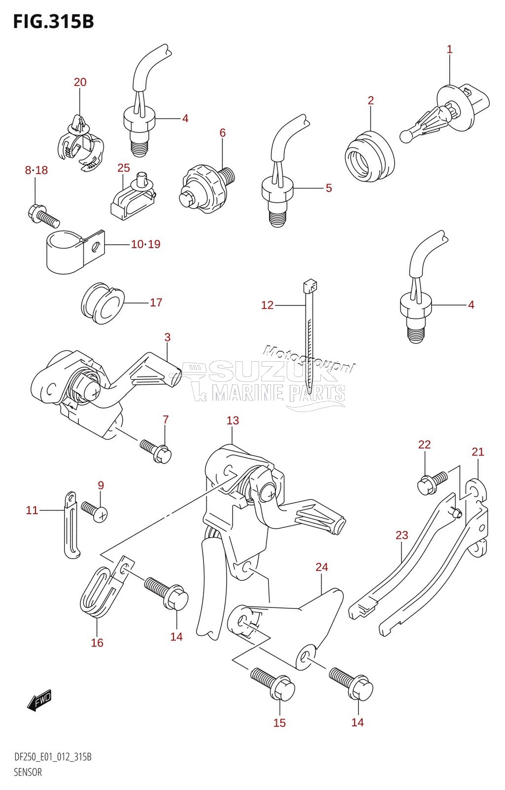 SENSOR (DF200T:E40)