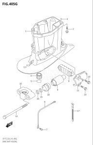 17502F-510001 (2005) 175hp E03-USA (DF175TG) DF175TG drawing DRIVE SHAFT HOUSING (DF175Z:E03)