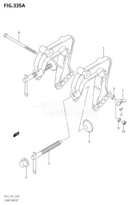 00252F-110001 (2011) 2.5hp P01-Gen. Export 1 (DF2.5) DF2.5 drawing CLAMP BRACKET