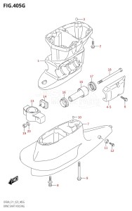 04004F-340001 (2023) 40hp E34-Italy (DF40AST) DF40A drawing DRIVE SHAFT HOUSING (DF50AVTH:E01,(DF50AVT,DF60AVT):E03)