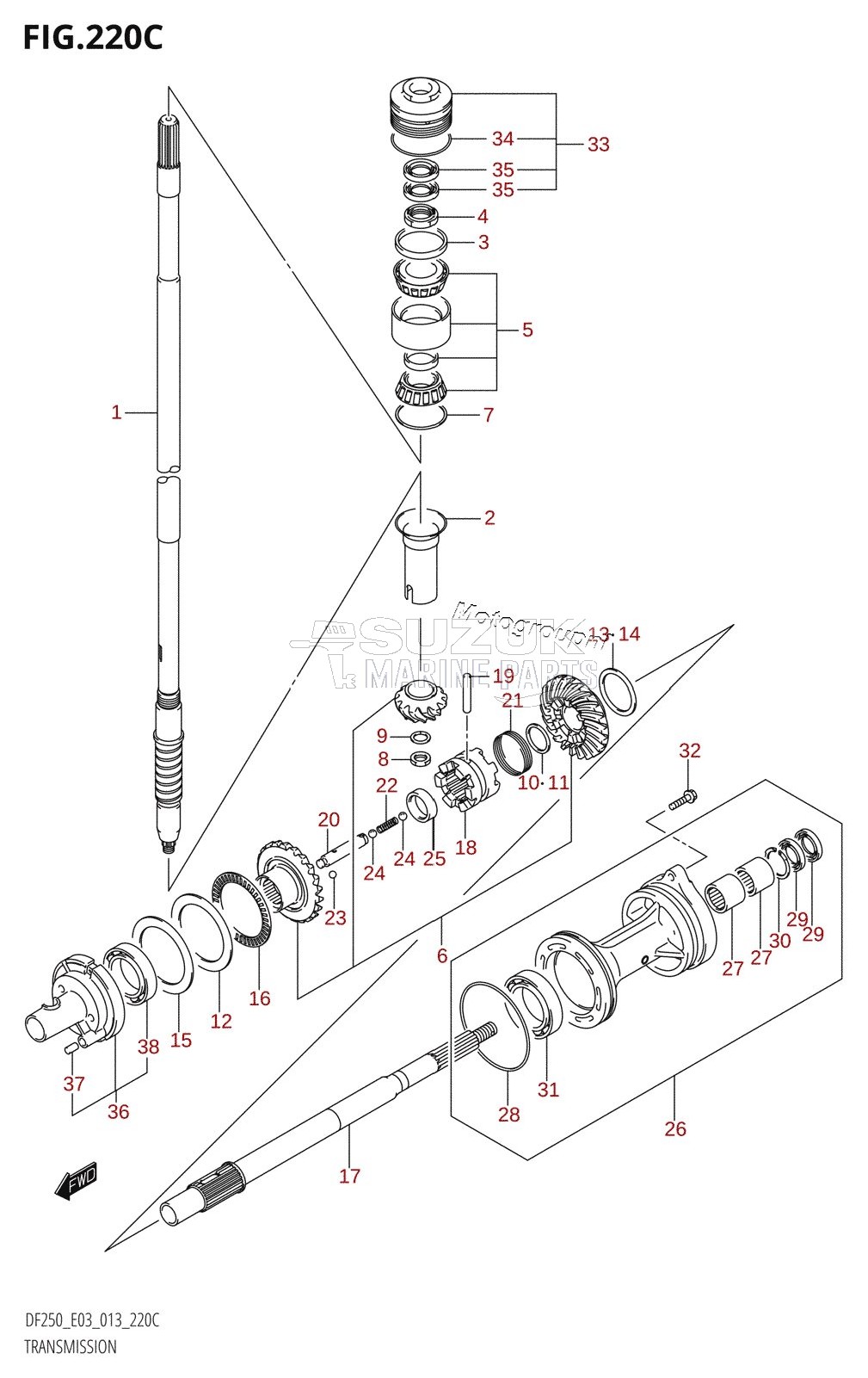 TRANSMISSION (DF225T:E03)