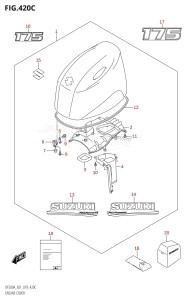 DF200AZ From 20003Z-910001 (E01 E40)  2019 drawing ENGINE COVER (DF175AT,DF175AZ)