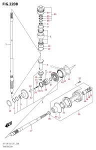 DF175AP From 17503P-710001 (E01 E40)  2017 drawing TRANSMISSION (DF150AP:E40)