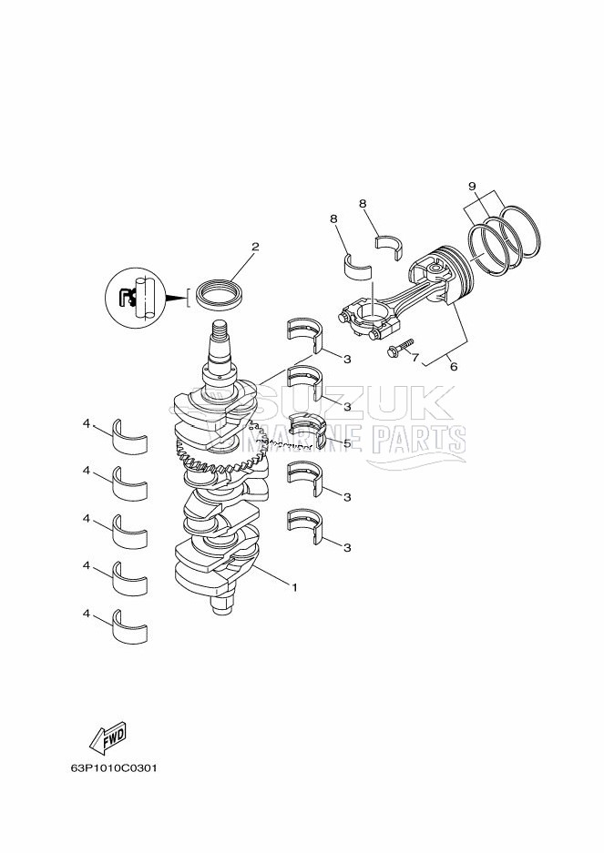 CRANKSHAFT--PISTON