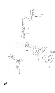 Outboard DF 9.9 drawing Throttle Control