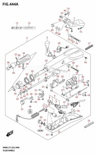 DF50A From 05004F-040001 (E03)  2020 drawing TILLER HANDLE (DF40AQH,DF60AQH)