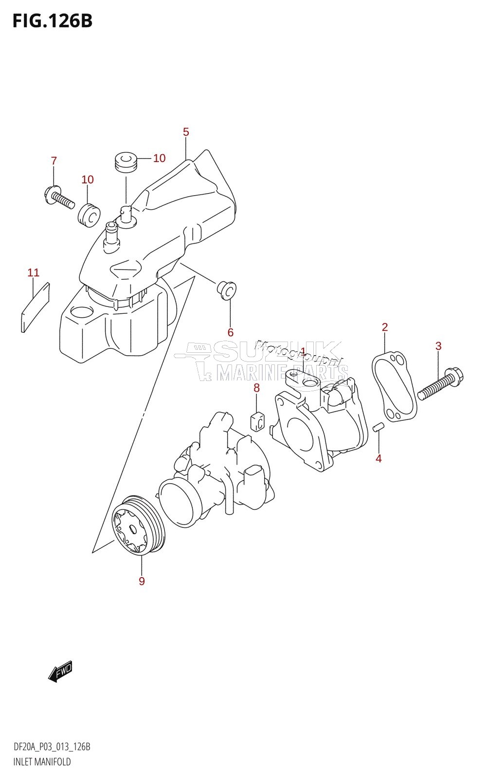 INLET MANIFOLD (DF9.9BR:P03)