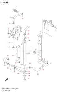 07003F-210001 (2012) 70hp E01 E40-Gen. Export 1 - Costa Rica (DF70A  DF70AT / DF70ATH  DF70ATH) DF70A drawing FUEL INJECTOR (DF70A E40)