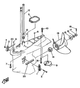 L250AETO drawing LOWER-CASING-x-DRIVE-2