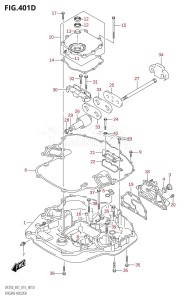 DF225T From 22503F-510001 (E01 E40)  2015 drawing ENGINE HOLDER (DF200Z:E40)