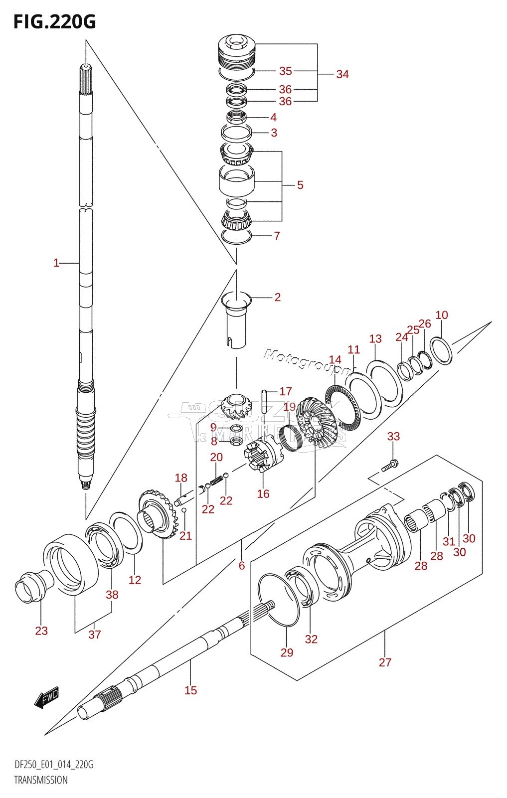 TRANSMISSION (DF225Z:E01)