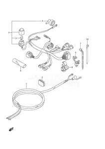 Outboard DF 9.9A drawing Harness w/Remote Control