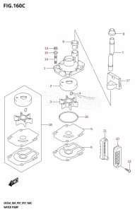 DF30A From 03003F-910001 (P01 P40)  2019 drawing WATER PUMP (DF30AQ)