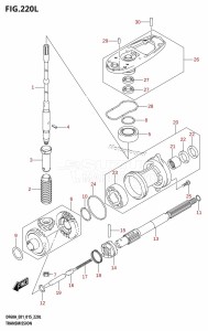 DF50A From 05003F-510001 (E01)  2015 drawing TRANSMISSION (DF60ATH:E01)