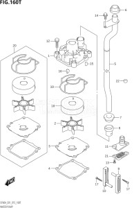 04003F-510001 (2005) 40hp E01 E13-Gen. Export 1 -  SE  Asia (DF40A  DF40AQH  DF40AST  DF40ATH) DF40A drawing WATER PUMP (DF60AVTH:E01)