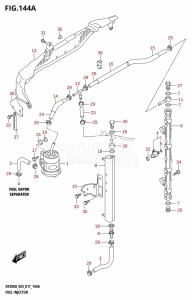 DF200AZ From 20003Z-710001 (E03)  2017 drawing FUEL INJECTOR