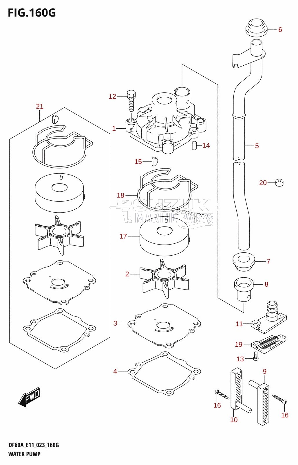 WATER PUMP ((DF60AVT,DF60AVTH):E40)