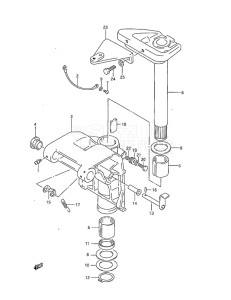 Outboard DT 40 drawing Swivel Bracket (DT40TC 1994 to 1995)