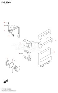 DF140A From 14003F-510001 (E40)  2015 drawing PTT SWITCH /​ ENGINE CONTROL UNIT (DF140AZ:E01)