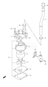 DF 150 drawing Water Pump