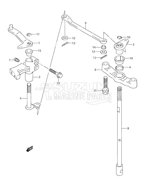 Clutch Shaft (S/N 373695 & Older)