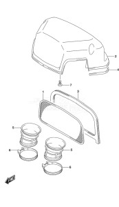 Outboard DF 250 drawing Silencer